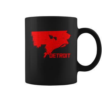 Map Of Detroit City Coffee Mug | Favorety UK