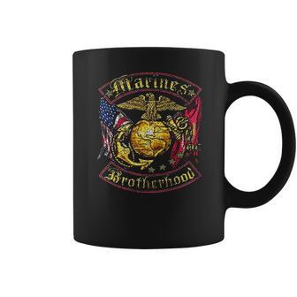 Marine Corps Usmc Marines Double Flag Coffee Mug | Favorety DE