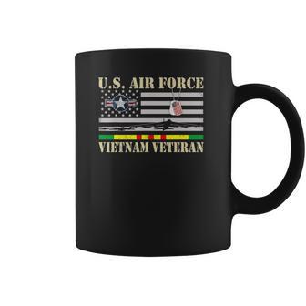 Men Us Air Force Vietnam Veteran Usaf Veterans Day Flag Coffee Mug | Favorety