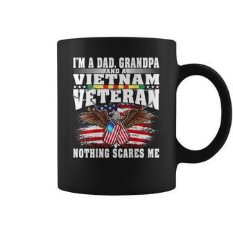 Mens Im A Dad Grandpa And Vietnam Veteran - Nothing Scares Me Coffee Mug | Favorety CA