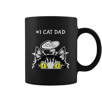 Mens Funny Cat Fathers Day Catnip Crack Cat Weed Best Cat Dad Coffee Mug | Favorety