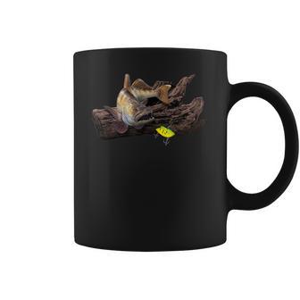 Mens Large Walleye And Vertical Lure Fishing Coffee Mug | Favorety