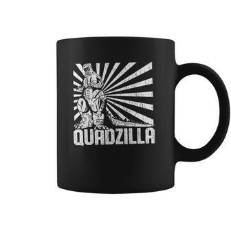 Mens Quadzilla Funny Gym Leg Day Coffee Mug | Favorety DE