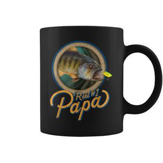 Mens Reel 1 Papa Best Father Dad Fishing Coffee Mug | Favorety DE