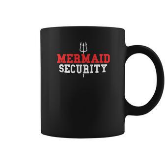 Mermaid Security Funny Swimming Gift Trident Coffee Mug | Favorety