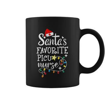 Merry Christmas Nurse Crew Rn Santas Favorite Picu Nurse Coffee Mug | Favorety