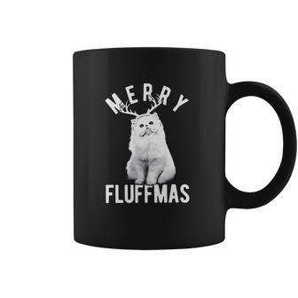 Merry Fluffmas Funny Christmas Cat Coffee Mug | Favorety UK