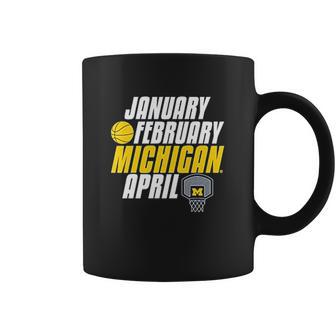 Michigan Wolverines Month Of Michigan Basketball Coffee Mug | Favorety AU