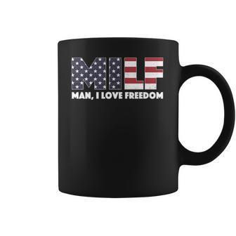 Milf - Man I Love Freedom Womens Ideal Racerback Tankt Coffee Mug | Favorety CA