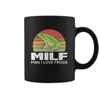 Milf Man I Love Frogs Funny Saying Frog Lovers Graphic Design Printed Casual Daily Basic Coffee Mug | Favorety