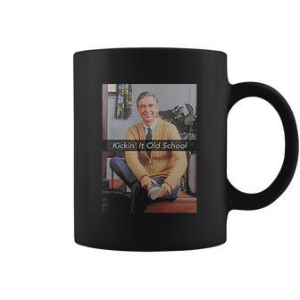 Mister Rogers Kickin It Old School Official Fitted T-Shirt Coffee Mug | Favorety DE