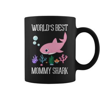 Mommy Gift Worlds Best Mommy Shark Coffee Mug | Favorety AU