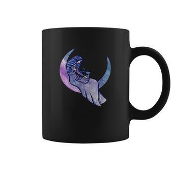 Moon Goddess Cat Person Artwork Moon Child Cat Coffee Mug | Favorety