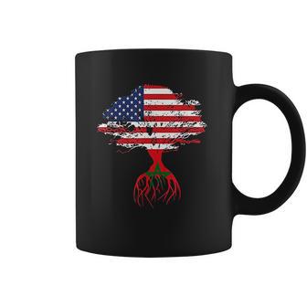 Moroccan Roots American Flag Morocco Gifts Coffee Mug | Favorety CA