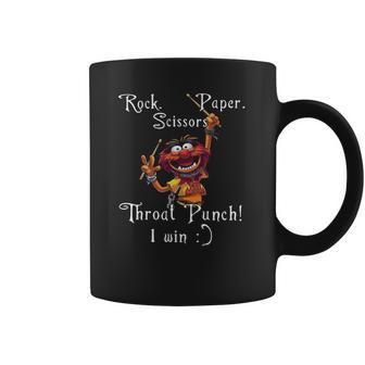 The Muppets Rock Paper Scissors Throat Punch I Win Coffee Mug | Favorety UK