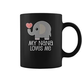 Nana Loves Me Gift For Grandkids Infant Creeper Coffee Mug | Favorety