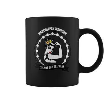 Narcolepsy Warrior Awareness Black Ribbon Support Coffee Mug | Favorety AU