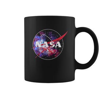 Nasa Purple Pink Mix Galaxy Style Logo Graphic Coffee Mug | Favorety