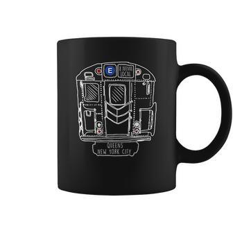 New York City Subway Queens E Train Coffee Mug | Favorety