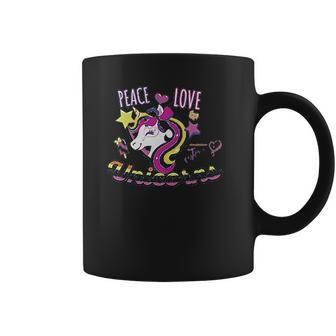 Nickelodeon Girls Peace Love Unicorns Coffee Mug | Favorety DE