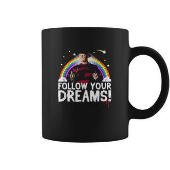 A Nightmare On Elm Street Freddy Follow Dreams Coffee Mug | Favorety CA