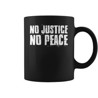 No Justice No Peace Black Lives Matter Coffee Mug | Favorety UK