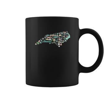 North Carolina Icon Map Coffee Mug | Favorety DE