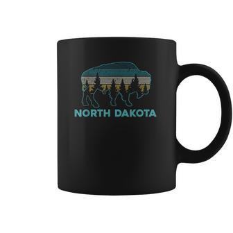 North Dakota Bison Vintage American Buffalo Coffee Mug | Favorety DE