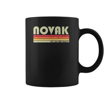 Novak Surname Funny Retro Vintage 80S 90S Reunion Coffee Mug | Favorety UK