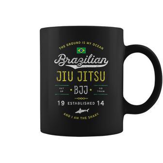 Ocean Shark Jiu Jitsu For Bjj Jujitsu Gift Coffee Mug | Favorety AU