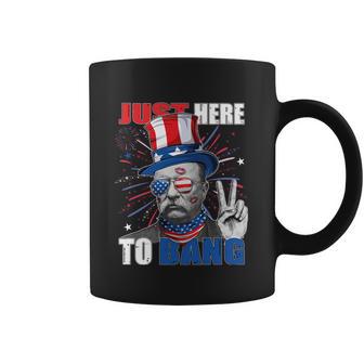 Theodore Roosevelt 4Th Of July Just Here To Bang American Flag Coffee Mug | Favorety