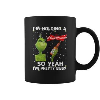 Official Christmas Sweater Im Holding A Budweiser Grinch Funny Beer Xmas Shirt Va11 Coffee Mug | Favorety AU