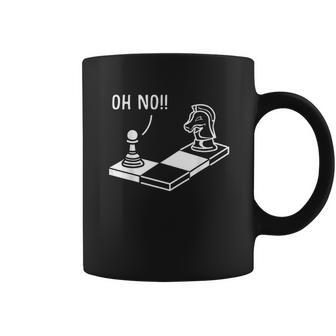 Oh No Knight To Pawn Funny Chess Player Gift Idea Board Game Coffee Mug | Favorety UK