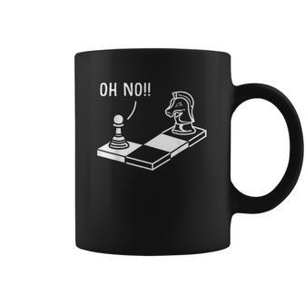 Oh No Knight To Pawn Funny Chess Player Gift Idea Board Game Coffee Mug | Favorety