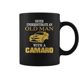 Old Man With Camaro T-Shirt Coffee Mug | Favorety UK