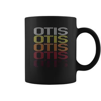 Otis Retro Wordmark Pattern Vintage Style Coffee Mug | Favorety UK