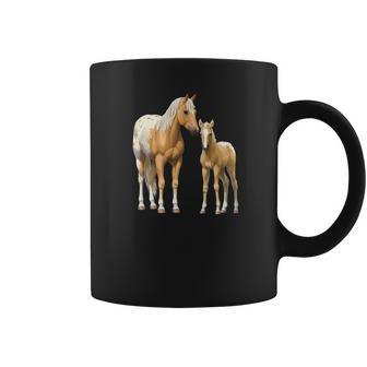 Palomino Appaloosa Horses Mare Cute Foal Coffee Mug | Favorety CA