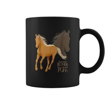 Palomino Horse Because Blonde Have More Fun Coffee Mug | Favorety DE