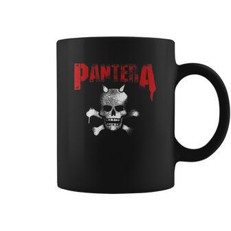 Pantera Official Horned Skull Stencil Coffee Mug | Favorety AU