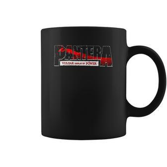 Pantera Official Vulgar Display Of Power Logo Red Coffee Mug | Favorety CA