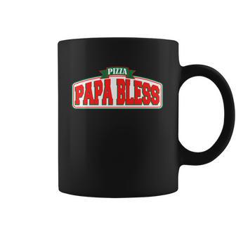 Papa Bless Pizza Funny Meme Prank Logo Coffee Mug | Favorety DE