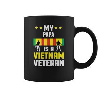 My Papa Is A Vietnam Veteran Proud National Vietnam War Veterans Day Men Women T-Shirt Graphic Print Casual Unisex Tee Coffee Mug | Favorety UK