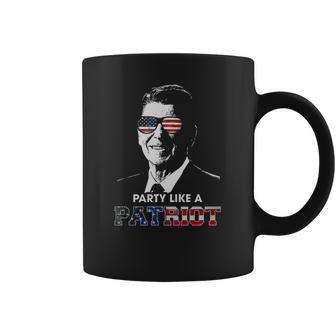 Party Shirt Like A Patriot Reagan Usa Pride Vintage Coffee Mug | Favorety CA