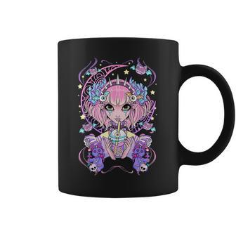 Pastel Goth Anime Girl Men Women T-Shirt Graphic Print Casual Unisex Tee Coffee Mug | Favorety AU