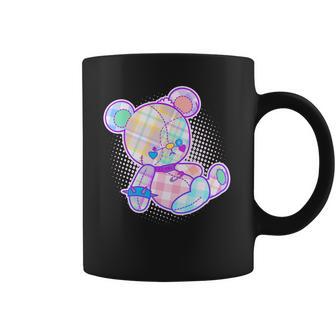 Pastel Kawaii Cute Goth Punk Teddy Bear Coffee Mug | Favorety