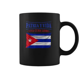 Patria Y Vida Vintage Flag For Cuba Lover Coffee Mug | Favorety UK