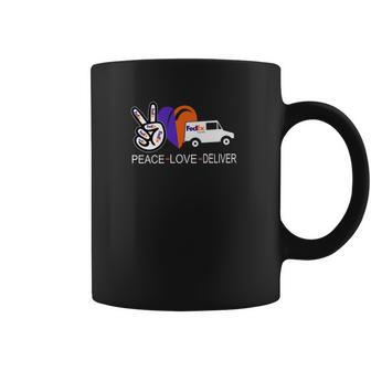 Peace Love Deliver Fedex Express Coffee Mug | Favorety DE