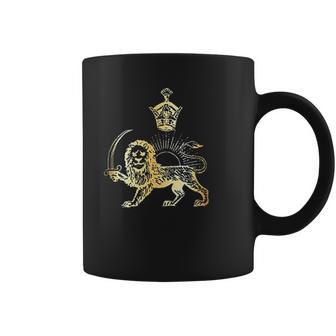 Persian Flag Iranian Lion Sun And Crown Coffee Mug | Favorety