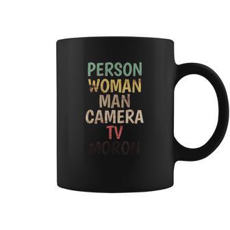 Person Woman Man Camera Tv Moron Coffee Mug | Favorety AU