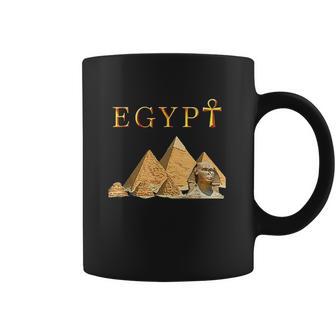 Pharaoh Ankh Pyramids Sphinx Egypt Tut Egyptian Gift Coffee Mug | Favorety